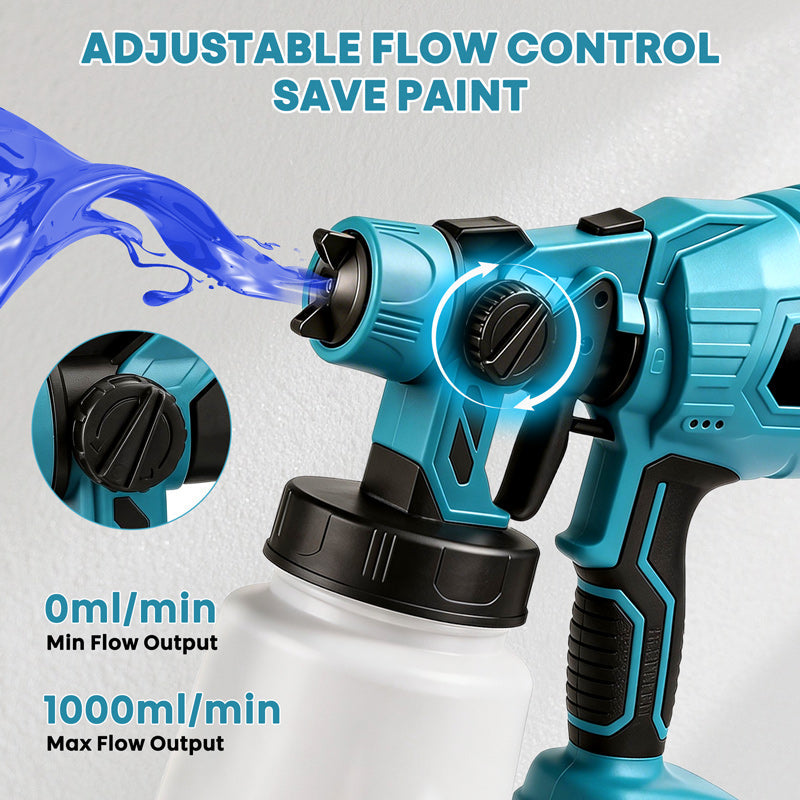 High-pressure  Cordless  Paint  Sprayer with 2  Batteries
