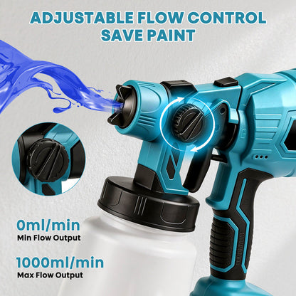 High-pressure  Cordless  Paint  Sprayer with 2  Batteries